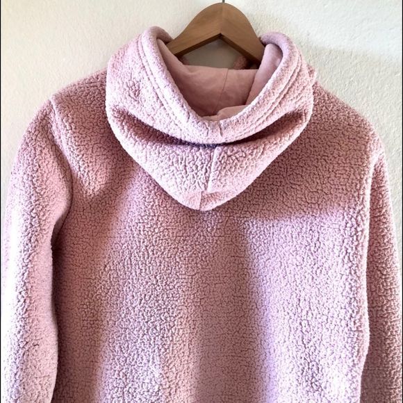 ✨HP✨Fila Pink Sherpa Pullover Women’s Hoodie Small - Picture 5 of 12